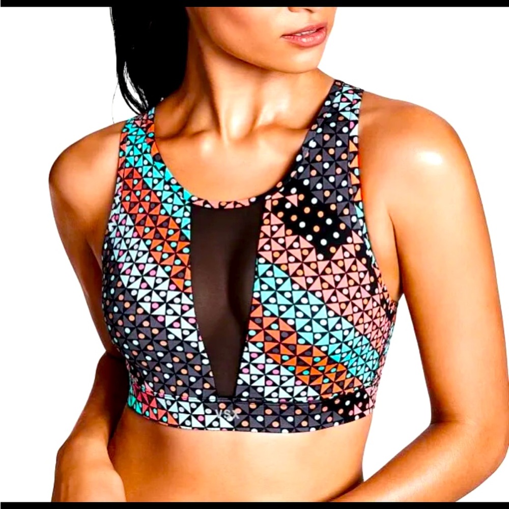 Victorias Secret VSX Geometric Sports Bra - Size Medium